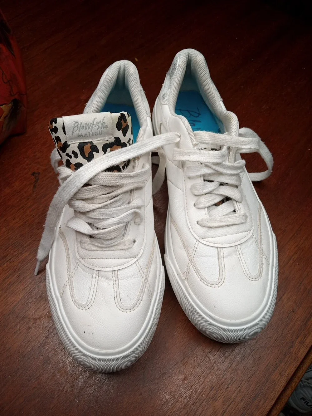 Blowfish Malibu Women's Shoes Sneakers White Leather Size 11
